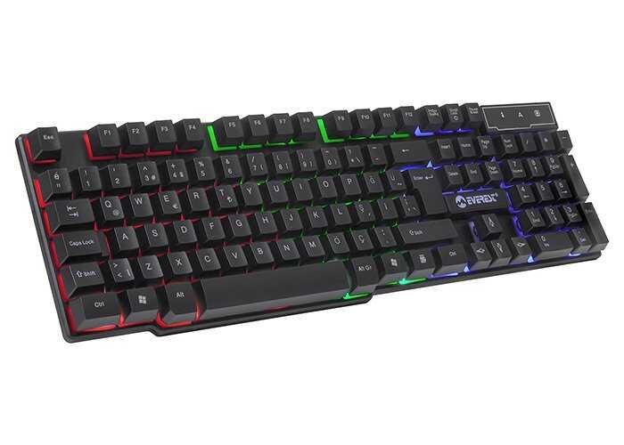 Everest KM-G77 X-Vayne USB Kablolu Siyah Gaming Standart Q Rainbow Aydınlatmalı Klavye ve Mouse Set