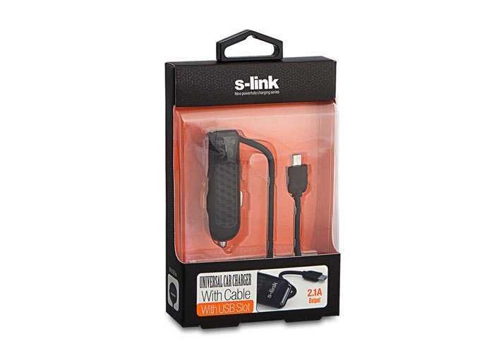 S-Link Slp-130 Pro 2100ma Çakmaktan Usb + Mıcro 5pın Araç Şarjı