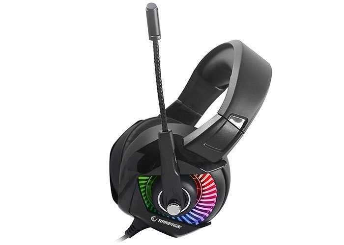 Rampage Rm-K66 Typhoon Siyah USB Kafa Bantlı Gaming 7.1 Mikrofonlu Kulaklık