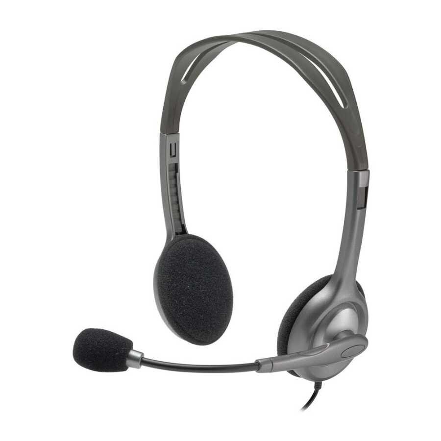 Logitech H110 981-000271 3.5mm Kafa Bantlı Gri Mikrofonlu Kulaklık