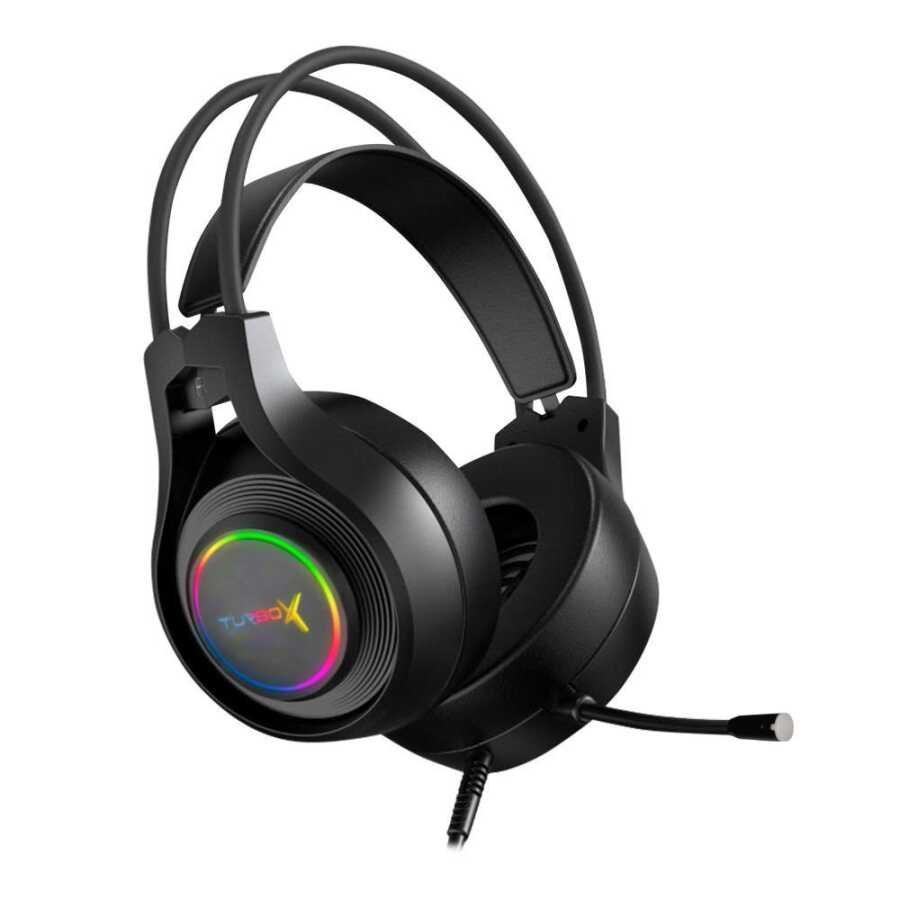 Turbox ClanX Rainbow Backlight USB Kafa Bantlı Gaming 7.1 Mikrofonlu Kulaklık