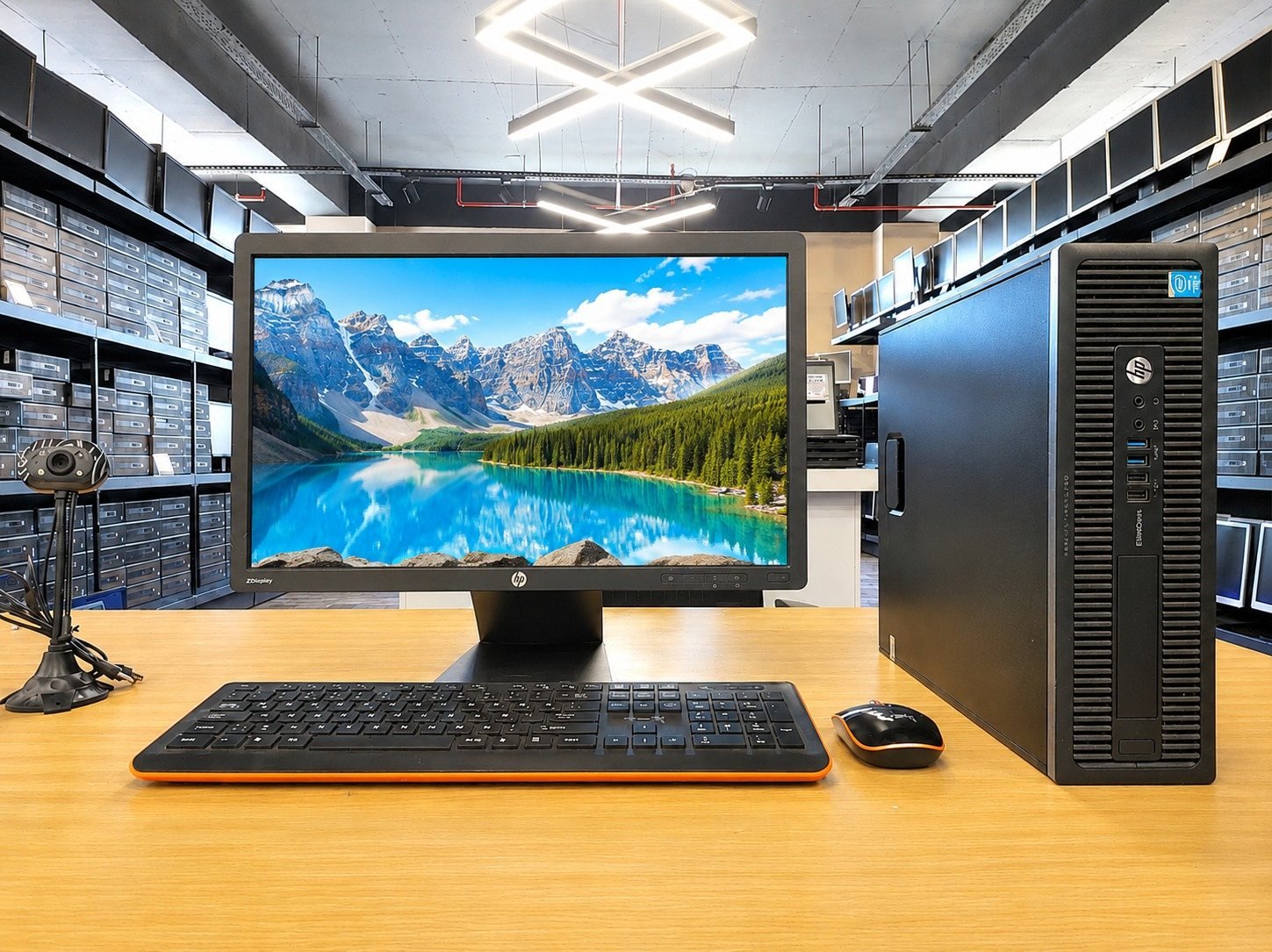 HP 800 G1 İ5 4.NESİL 16 GB DDR3 RAM 256 GB SSD 22" WİN10 DP/VGA MASAÜSTÜ BİLGİSAYAR (2.EL YATAY KASA)