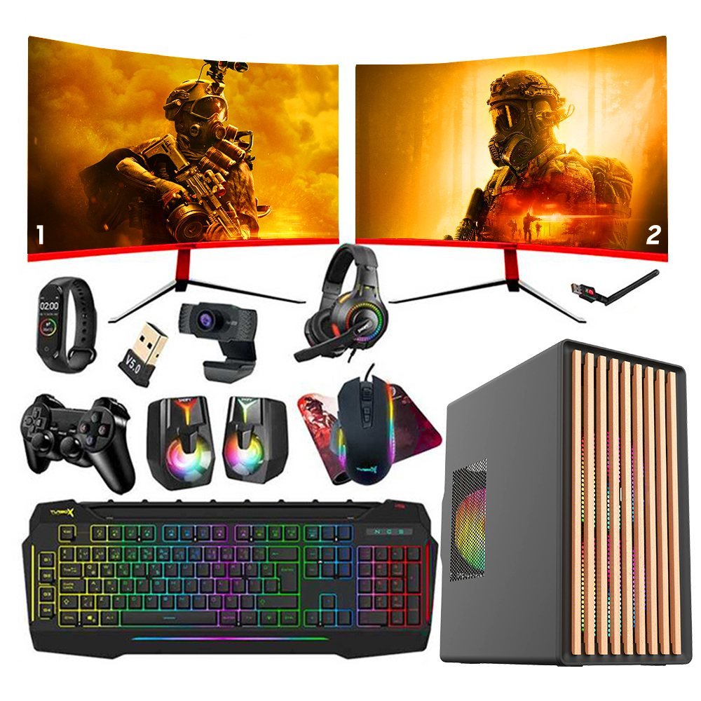 Turbox Wood i5 6400 12GB Ram 256GB SSD 4GB GT740 23.8 inç FHD DUAL Monitör Oyun Oem Paket
