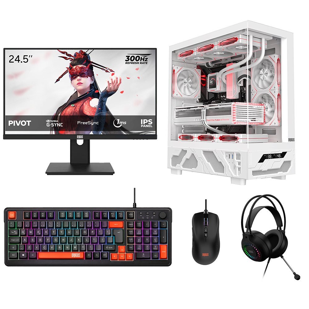 Dragos DRx9868 Ryzen 7 7700 16GB 512GB NVMe 8GB RTX5060 24.5 İnç 300Hz 1ms Oyuncu Oem Paket