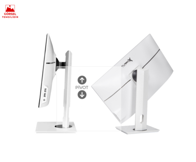 Turbox TAx1901 i5 7400 16GB Ram 512GB SSD 23.8 inç FHD Pivot WiFi BT Webcam All in One PC