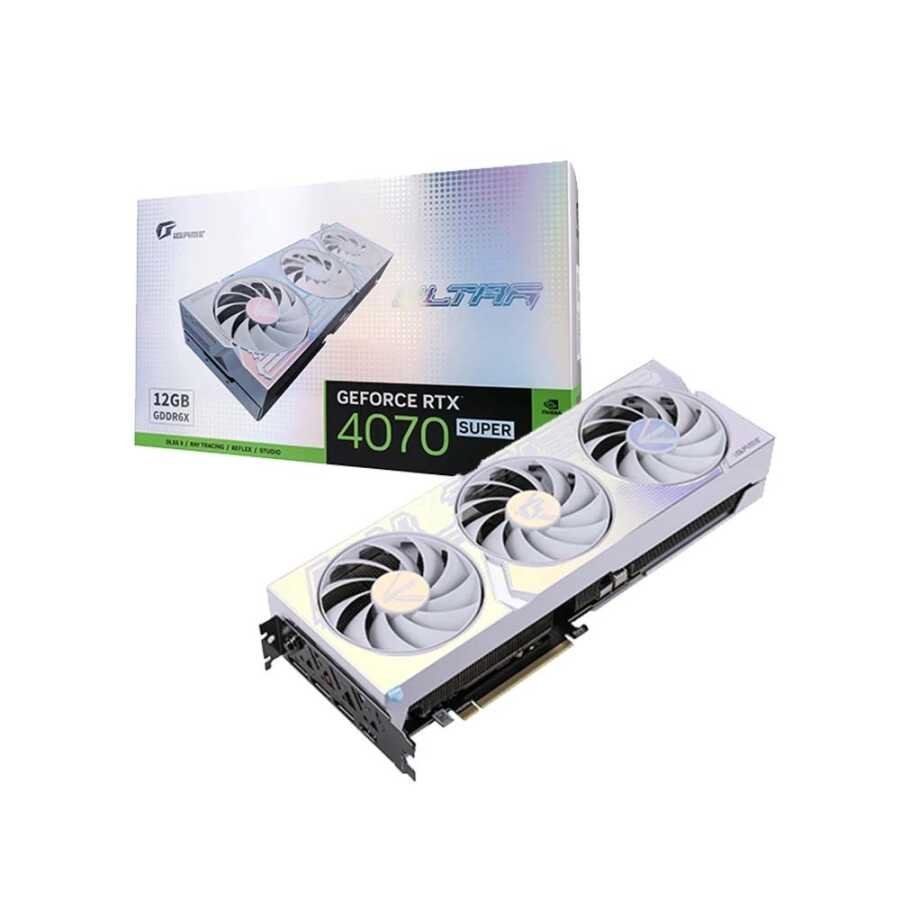 Colorful RTX4070 Super Ultra Nvidia GDDR6x 192Bit Hdmi.Display Üç Fan 12GB Beyaz Ekran Kartı