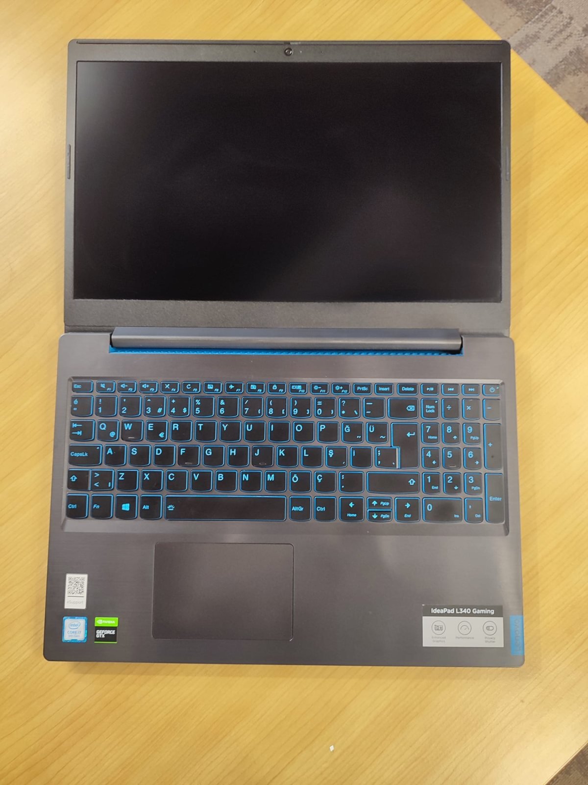 Lenovo IdeaPad L340 i7-9750H 16Gb Ddr4 256GB M2 NVME GTX1050 3GB FreeDOS 15.6" 2.El Dizüstü Bilgisayar (B Kalite)