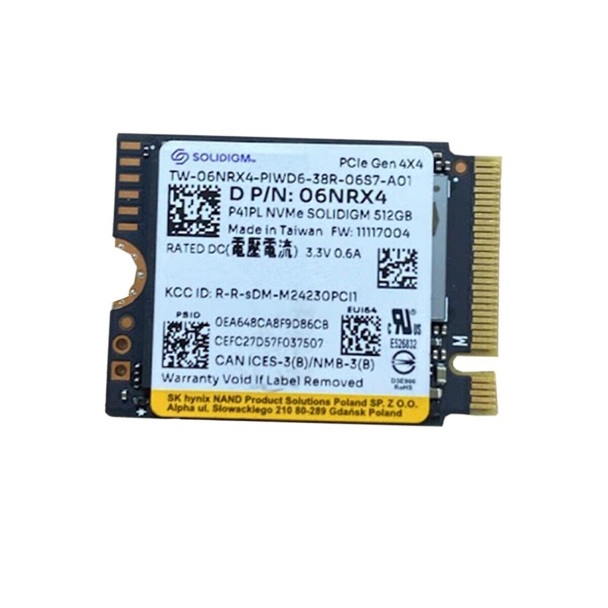 Solidigm SSDPFPNU512GZ Gen4 512gb ssd m2 2230 (Bulk)