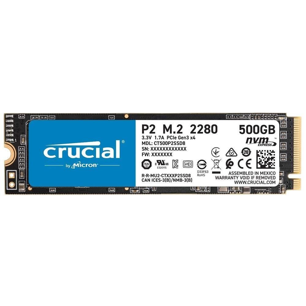 Crucial 500GB P2 Serisi 3D NAND NVMe M.2 SSD (2300/930)